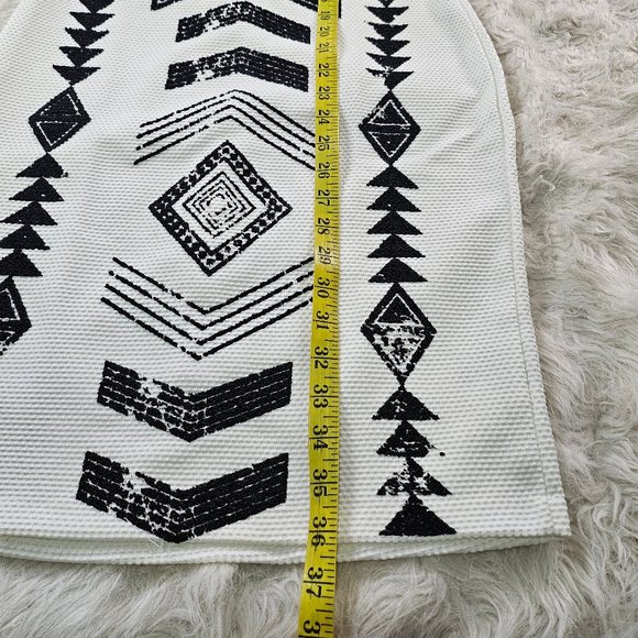 Guess Women's White and Black Beaded Sleevesless Midi Dress Size L - Picture 5 of 11